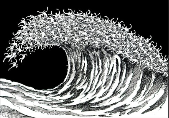 موج انسان هایی که در بی عدالتی غرق می شوند